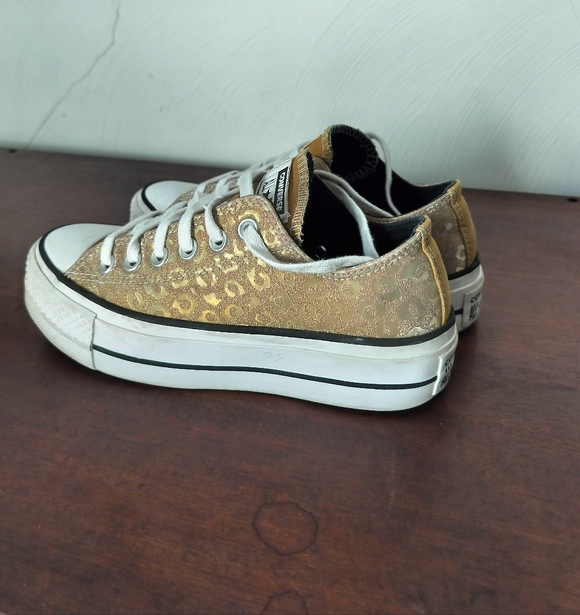 Converse All Star GOLD ✨ Sneakers Sz 6 - Picture 12 of 16